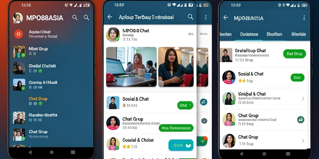 Antarmuka MPO88ASIA menampilkan fitur Chat Grup yang intuitif.