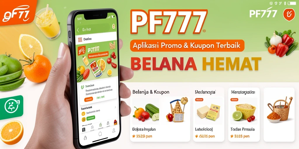 Screenshot antarmuka utama PF777 menampilkan beragam promo menarik.