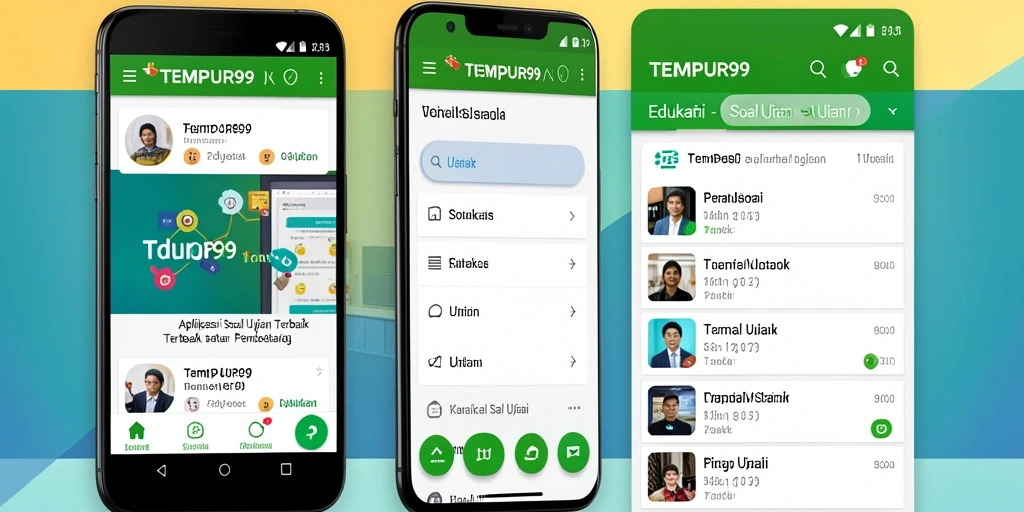 Tampilan antarmuka aplikasi TEMPUR99 yang user-friendly.